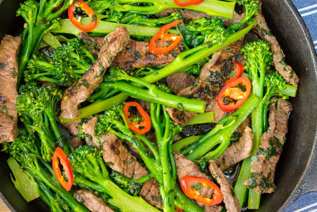 coriander chilli beef broccoli stir fry recipe