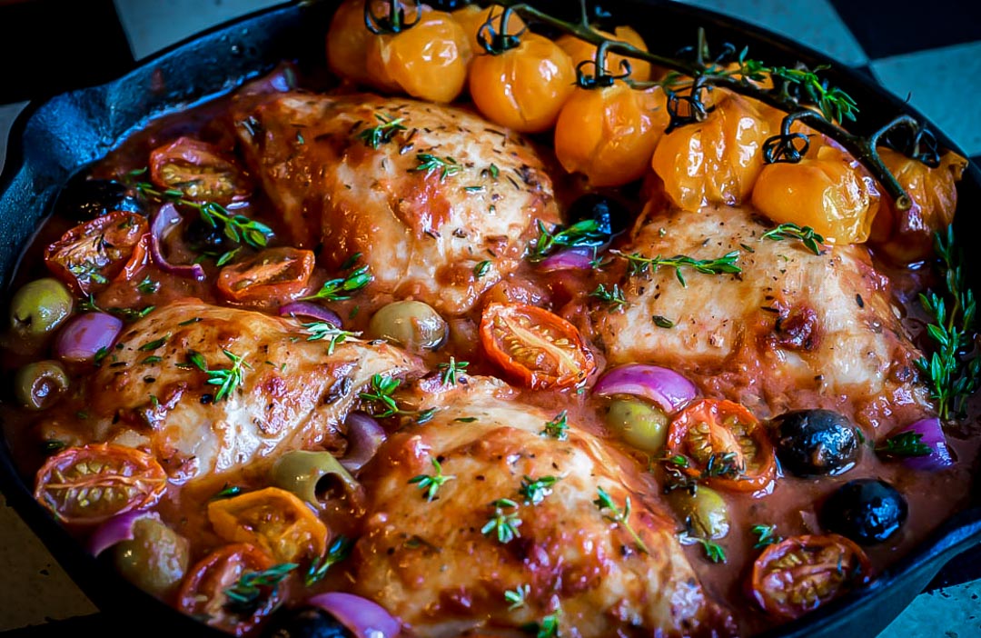 One pan Mediterranean Chicken Clean Food Crush