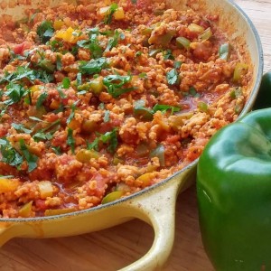 unstuffed bell pepper quinoa skillet recipe