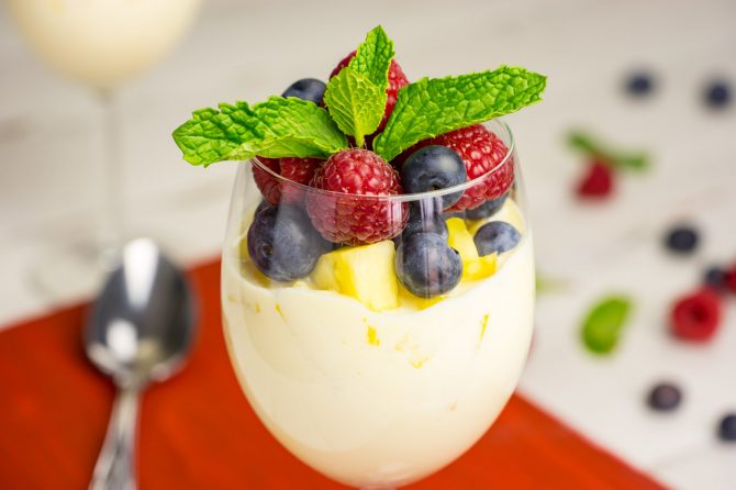 Try this Super Healthy Berries & Pineapple Yogurt Parfait! | Clean Food ...