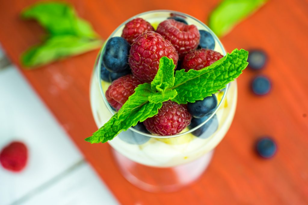 Clean berries pineapple yogurt parfait recipe