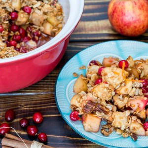 Cranberry apple crumble recipe