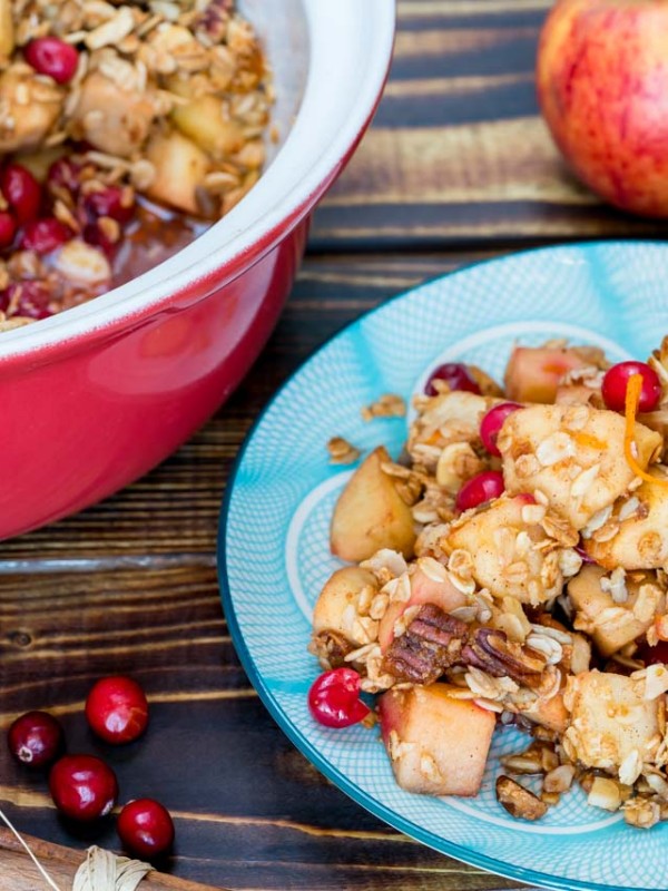 Cranberry apple crumble recipe