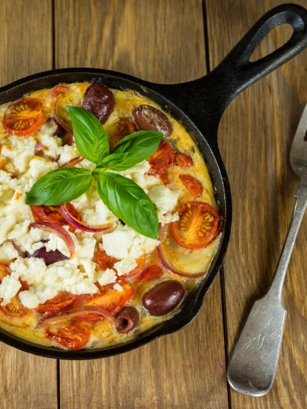 Greek Style Omelette for Clean Eating