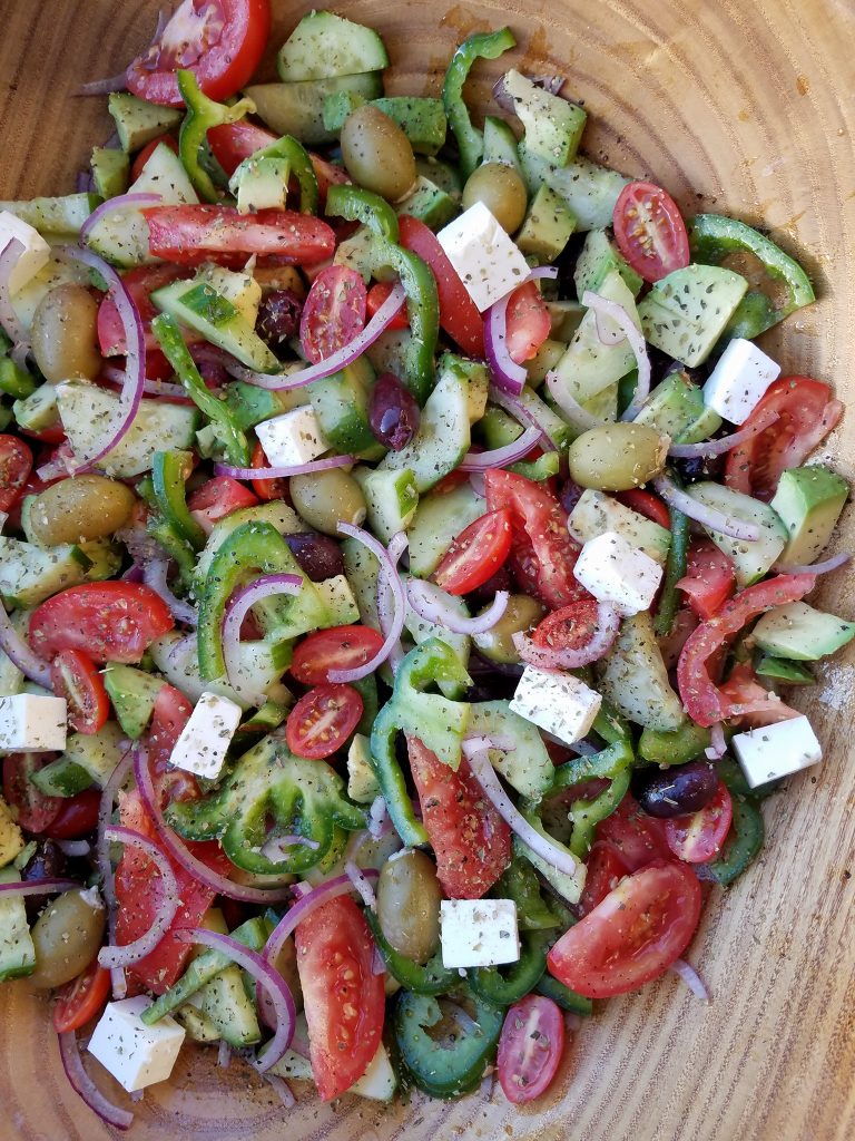 Mediterranean chop chop salad