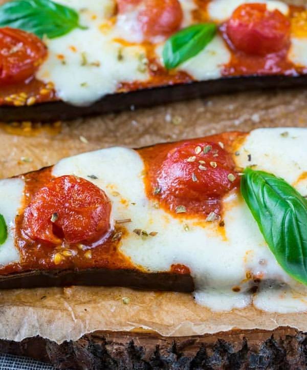 Mini-Melty Eggplant Pizzas Clean Eating Recipe