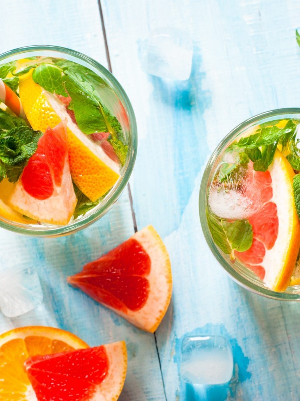 Healthy citrus mix drinks