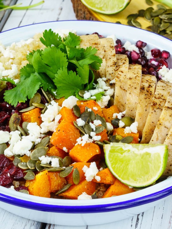 Butternut Squash and Roast Chicken with Winter Veggies