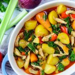 Clean Food Chicken Curry with Kale and Winter Root Veggies