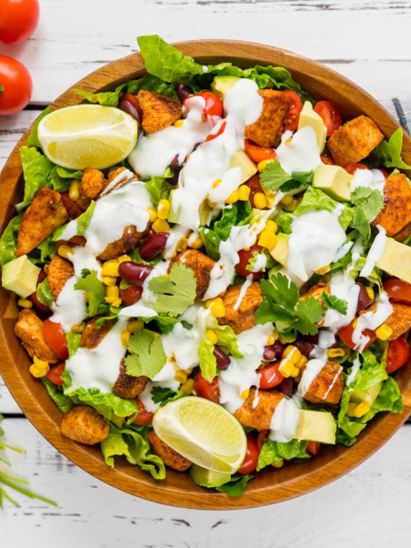 Chicken Taco Salad and Dressing Recipe