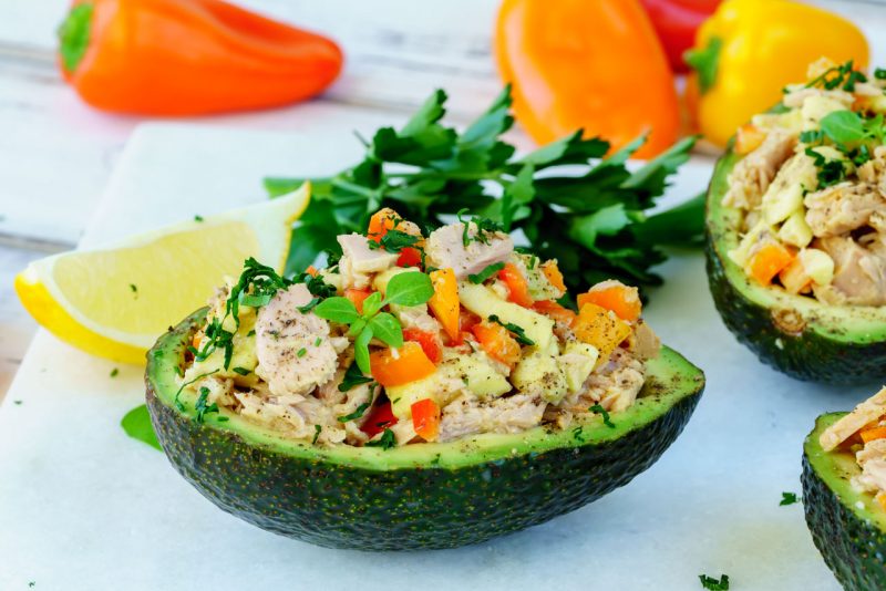 Quick Clean Eating Lunch Idea: Tuna Stuffed Avocado! | Clean Food Crush