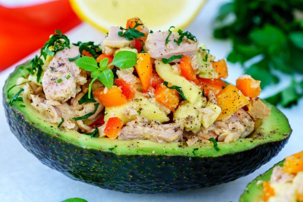 CleanFoodCrush Tuna Stuffed Avocado