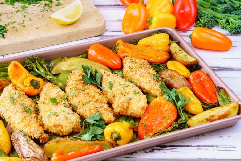 Crispy One Pan Coconut Chicken CleanFoodCrush