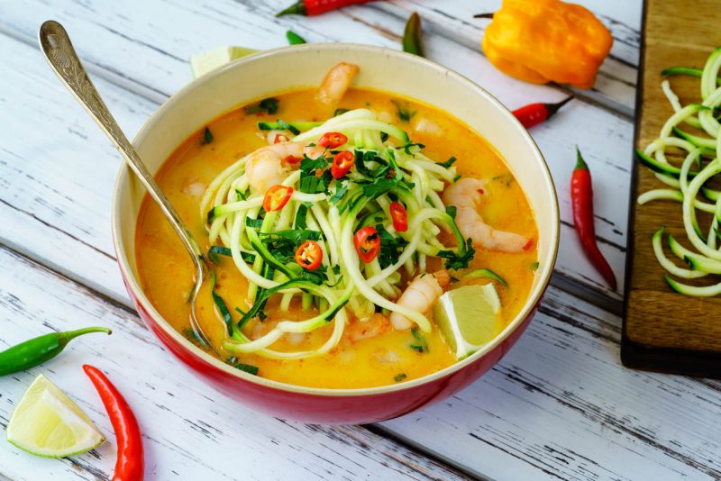 This Spicy Shrimp + Zucchini Noodle Soup is Quick to Make and Has Major ...