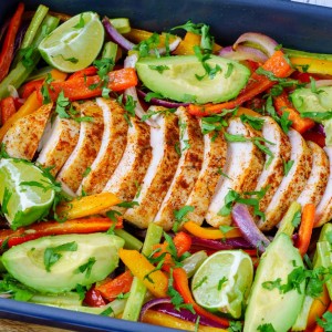 One tray chicken fajita recipe