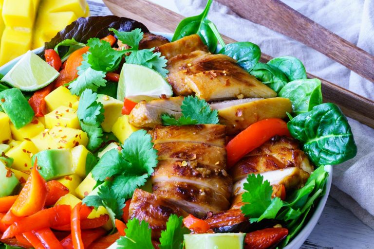 Eat Clean with this Glorious Sweet and Sour Chicken Mango + Avocado ...