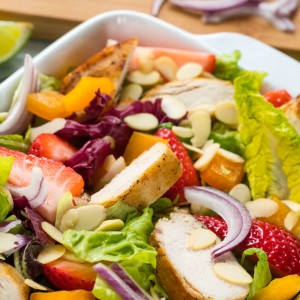 Vibrant Clean Eating Chicken Strawberry Salad