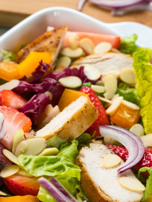 Vibrant Clean Eating Chicken Strawberry Salad