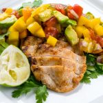 Grilled Eat Clean! Grilled Chicken with Mango with mango salsa