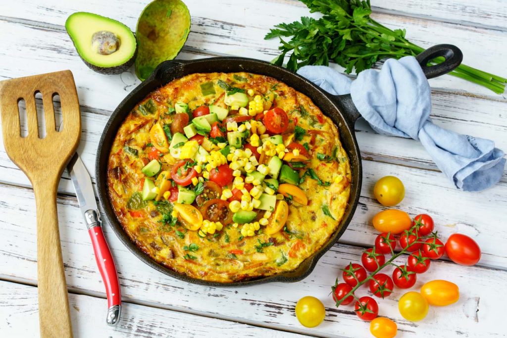 Breakfast Frittata Avocado Salsa Meal