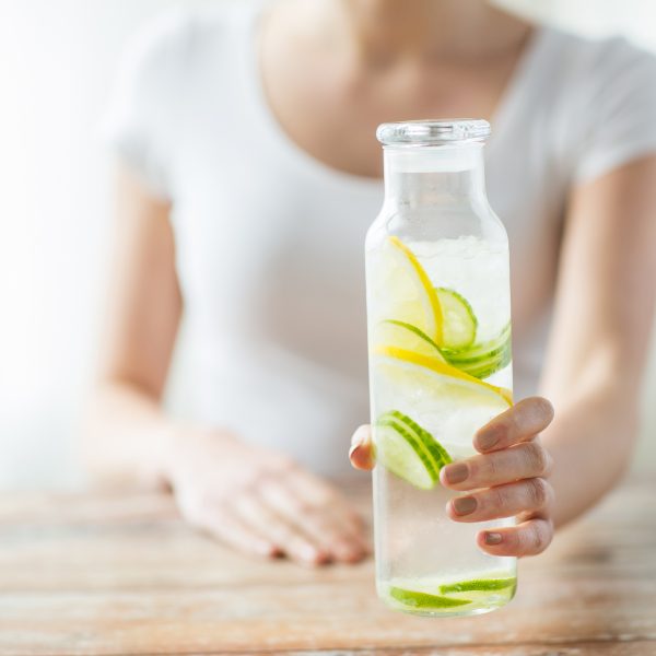 cucumber and orange infused water