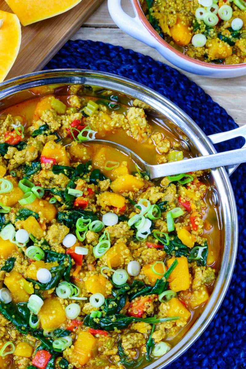 Butternut Squash Turkey Chili to Warm You Up and Make You Happy