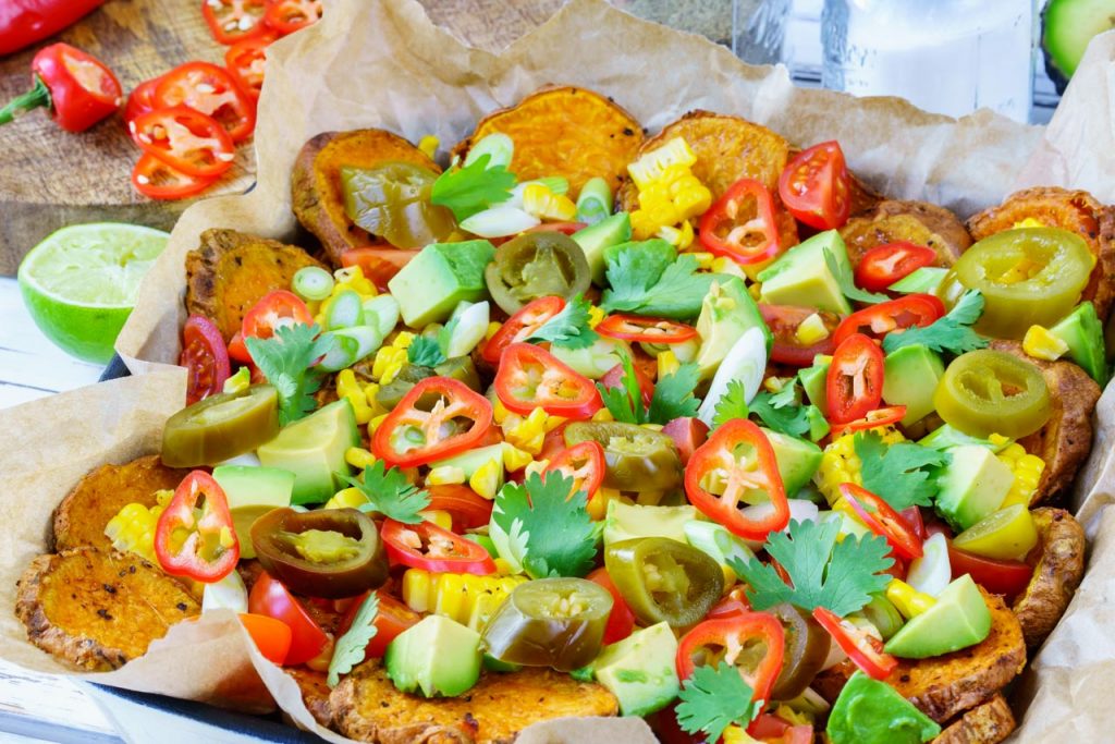 Healthy Sweet Potato Nachos CleanFoodCrush Recipe