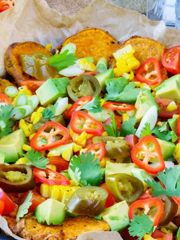 Healthy Sweet Potato Nachos CleanFoodCrush Recipe