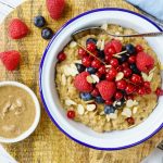 Peanut Butter Oatmeal and Berries CleanFoodCrush