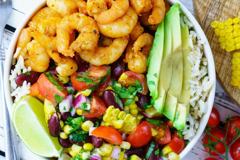 Spicy Shrimp Burrito Bowl Clean Eating