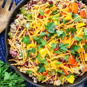 Spicy Taco Quiona Skillet CleanFoodCrush