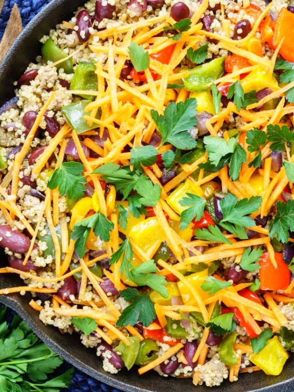 Spicy Taco Quiona Skillet CleanFoodCrush