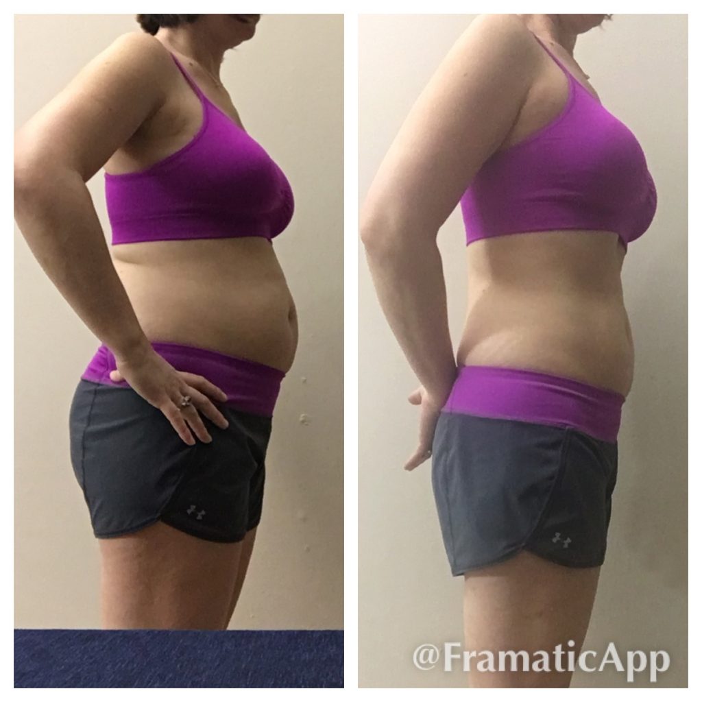 Angie Before and After CleanFoodCrush 30 Day Clean Eating Challenge