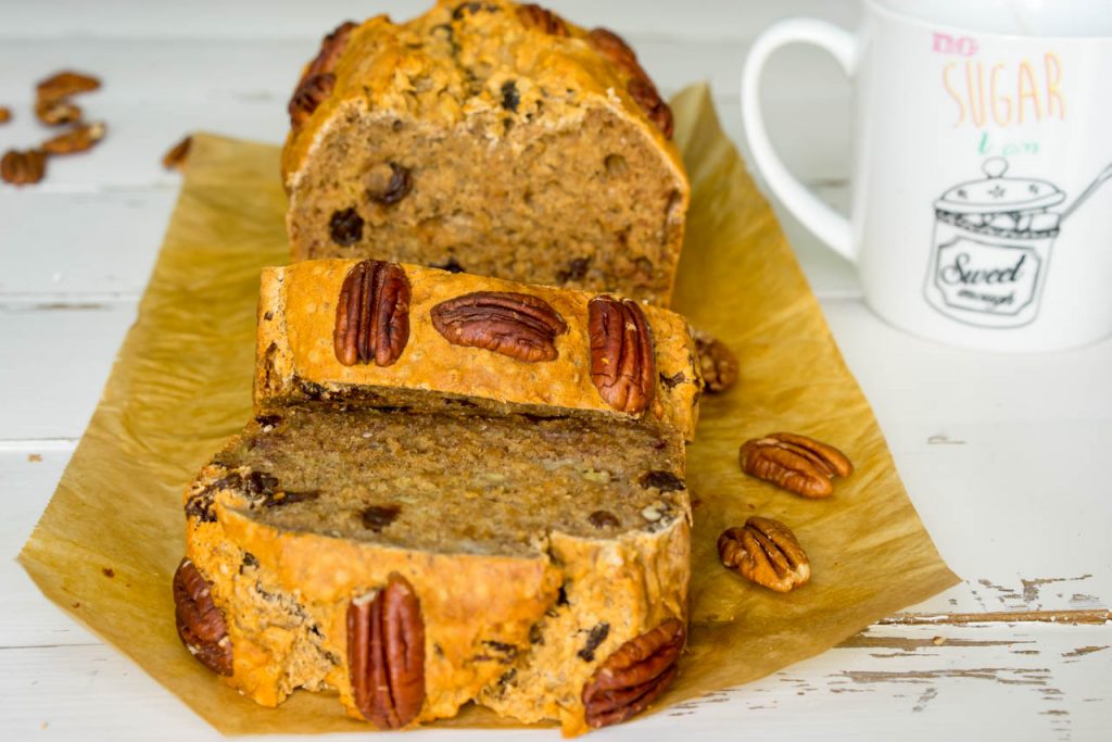 Banana Bread with Pecans CleanFoodCrush
