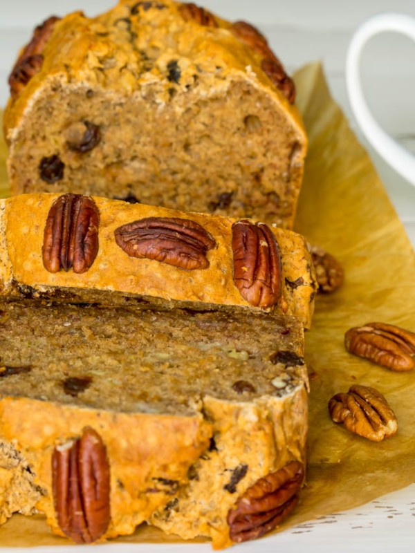 Banana Bread with Pecans CleanFoodCrush