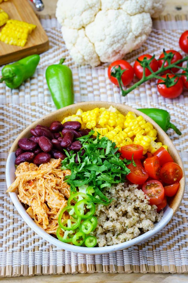 Prep Ahead Enchilada CauliflowerRice Bowls (Eat Clean Anytime!) Clean Food Crush