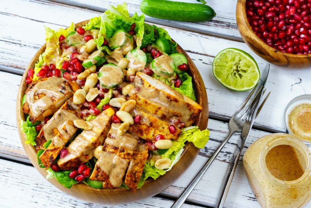 Chicken Satay Salad Recipe