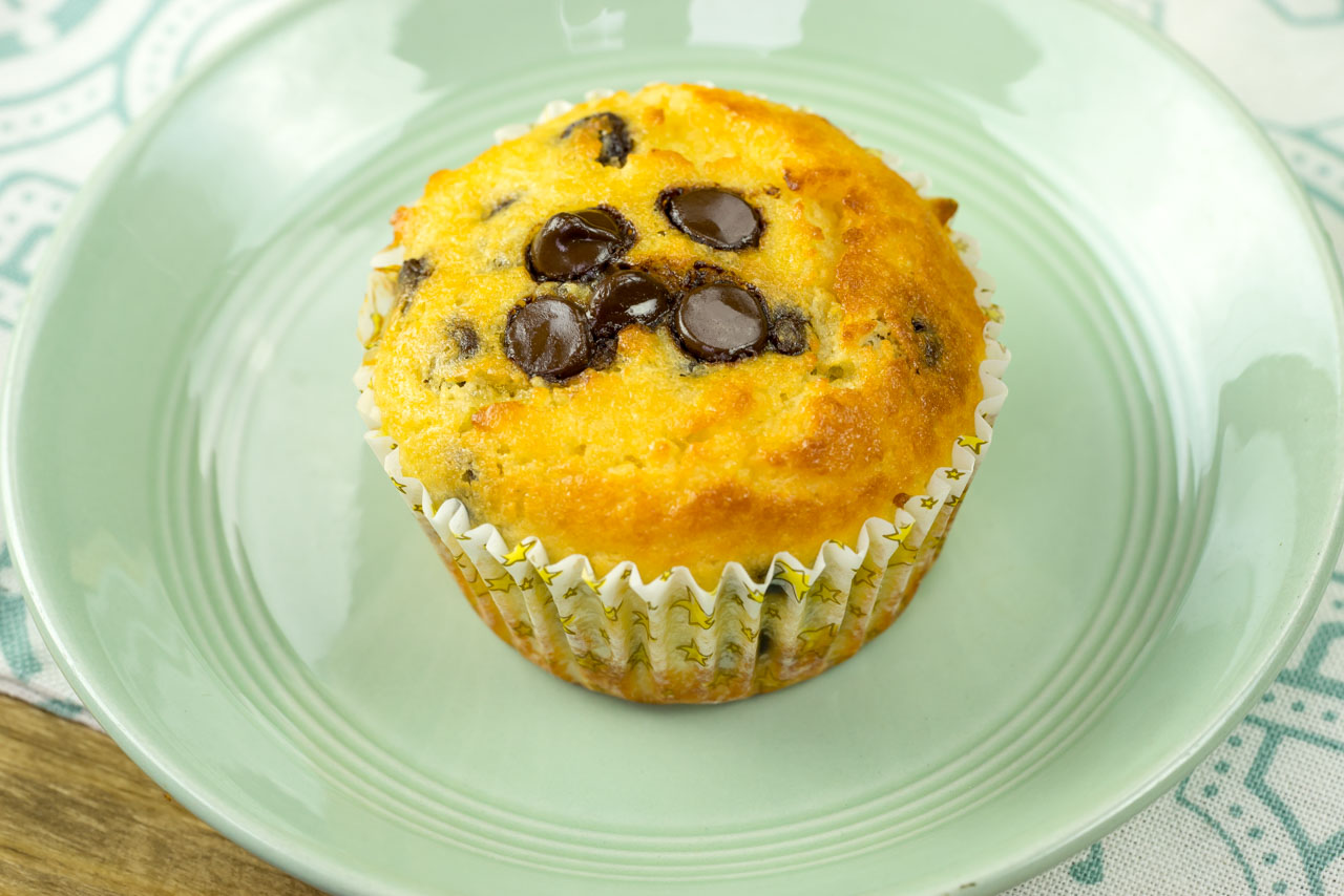 Crowd Pleasing Chocolate Chip Yogurt Muffins (Clean Eating Approved