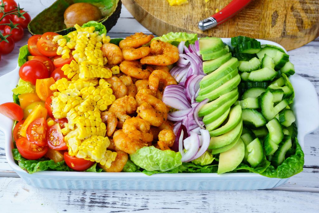Clean Eating Tangy Shrimp Avocado Salad