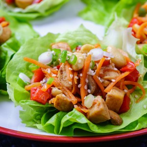 Clean Eating Teriyaki Chicken Lettuce Wraps
