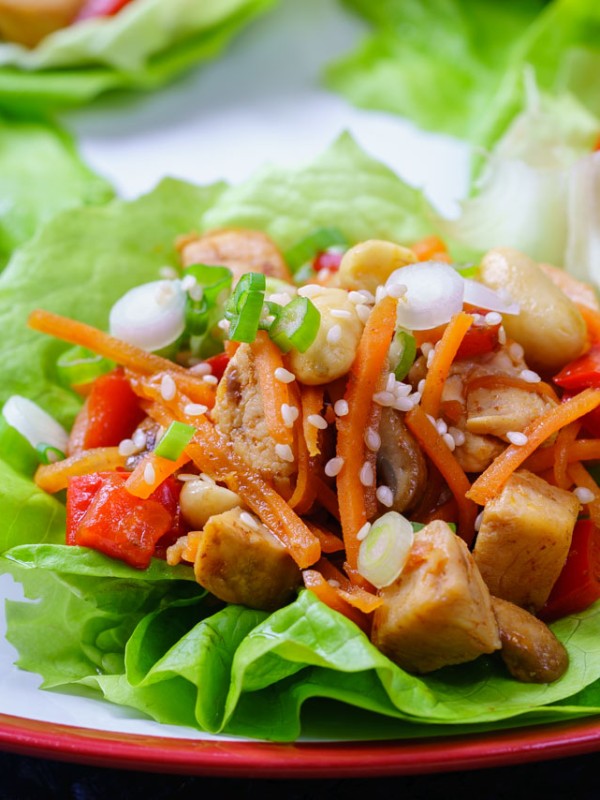Clean Eating Teriyaki Chicken Lettuce Wraps