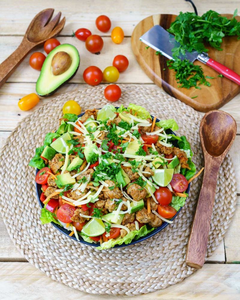 A Perfect Turkey Taco Salad to Rock Your Clean Eating Goals! | Clean ...
