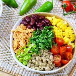 CleanFoodCrush Chicken Enchilada Cauliflower-Rice Bowls
