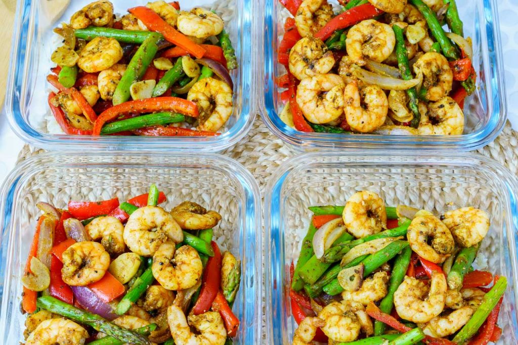 One Sheet Pan Shrimp Fajitas for Clean Eating Food Prep! Clean Food Crush