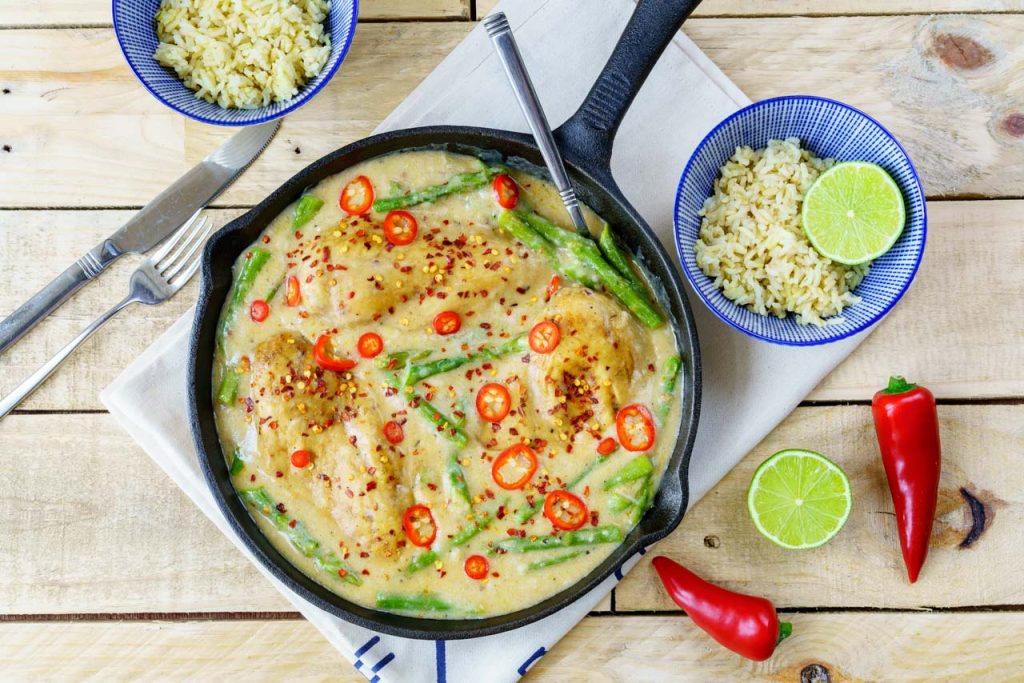 Coconut Lime Chicken and Asparagus Recipe