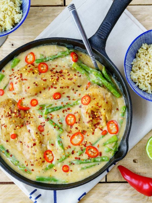 Coconut Lime Chicken and Asparagus Recipe