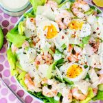 Garlic Shrimp Caesar Salad CleanFoodCrush