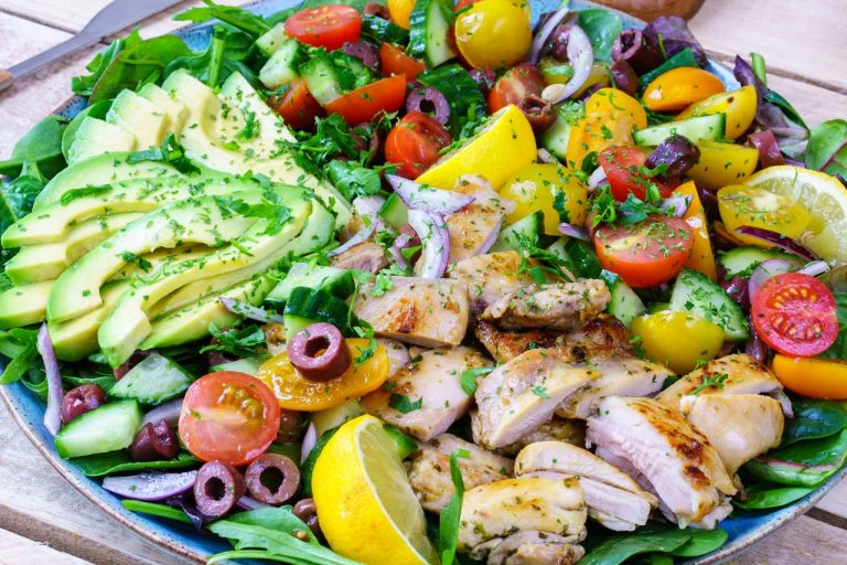 Lemon Herb Mediterranean Chicken Platter for Clean Eating Dinner ...