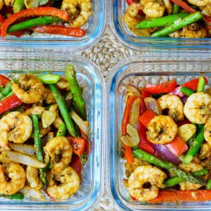 One Pan Shrimp Fajitas CleanFoodCrush