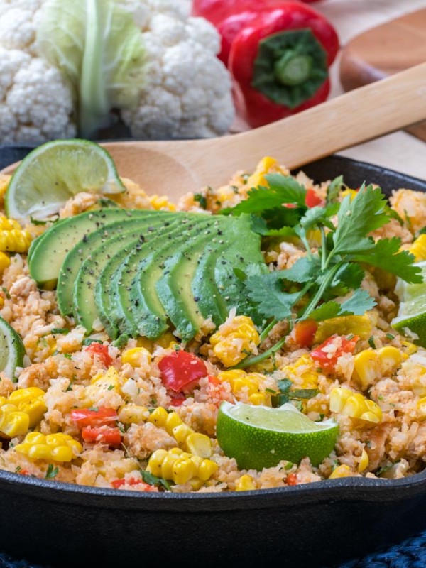 Quick Mexican Turkey Cauliflower Rice